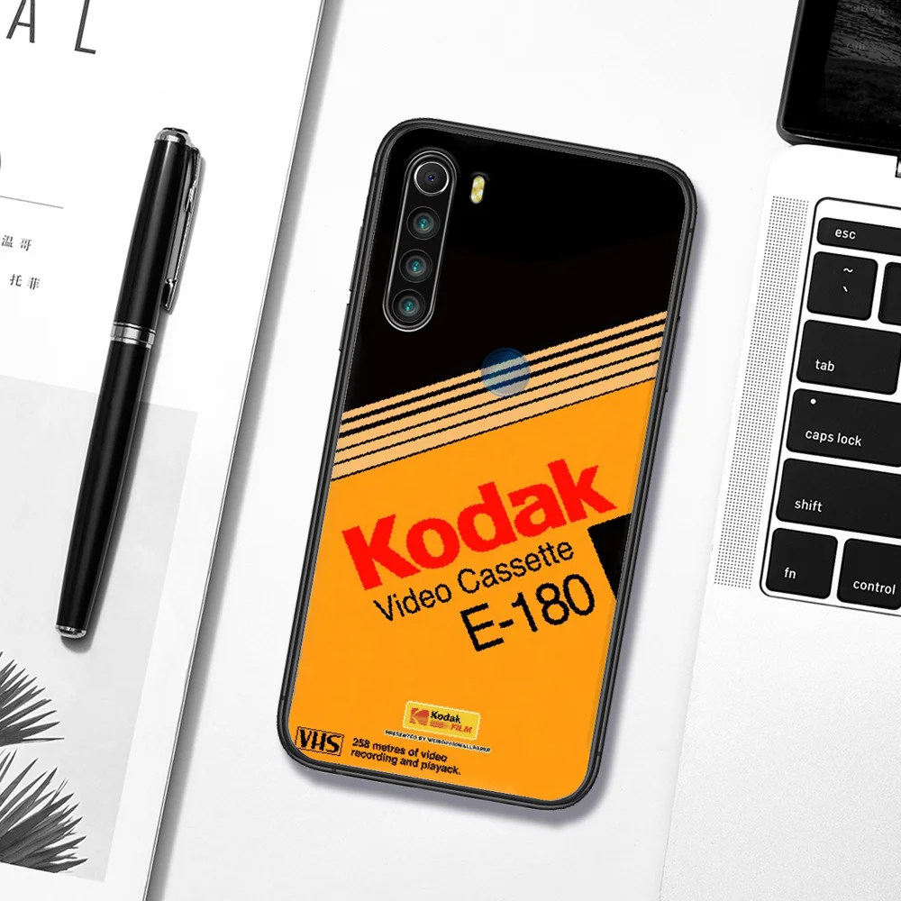 

Fashion Kodak Phone Case Cover Hull For XIAOMI Redmi 8 9 9C Note 6 7 8 9 9S K20 K30 K40 Pro Plus black Waterproof Luxury Hoesjes