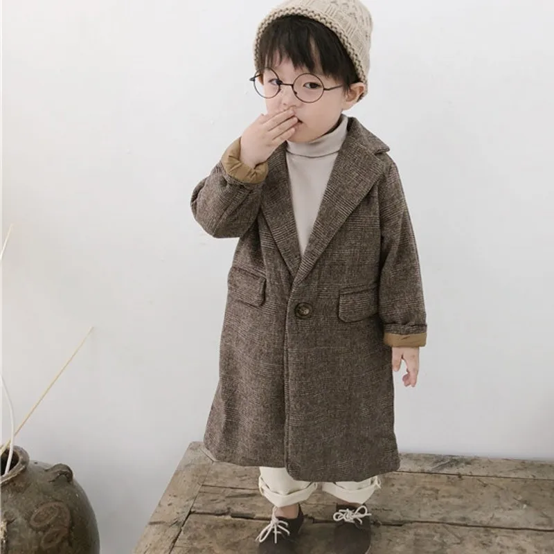 Новинка пальто для маленьких мальчиков плотная куртка Детское размеры от 12