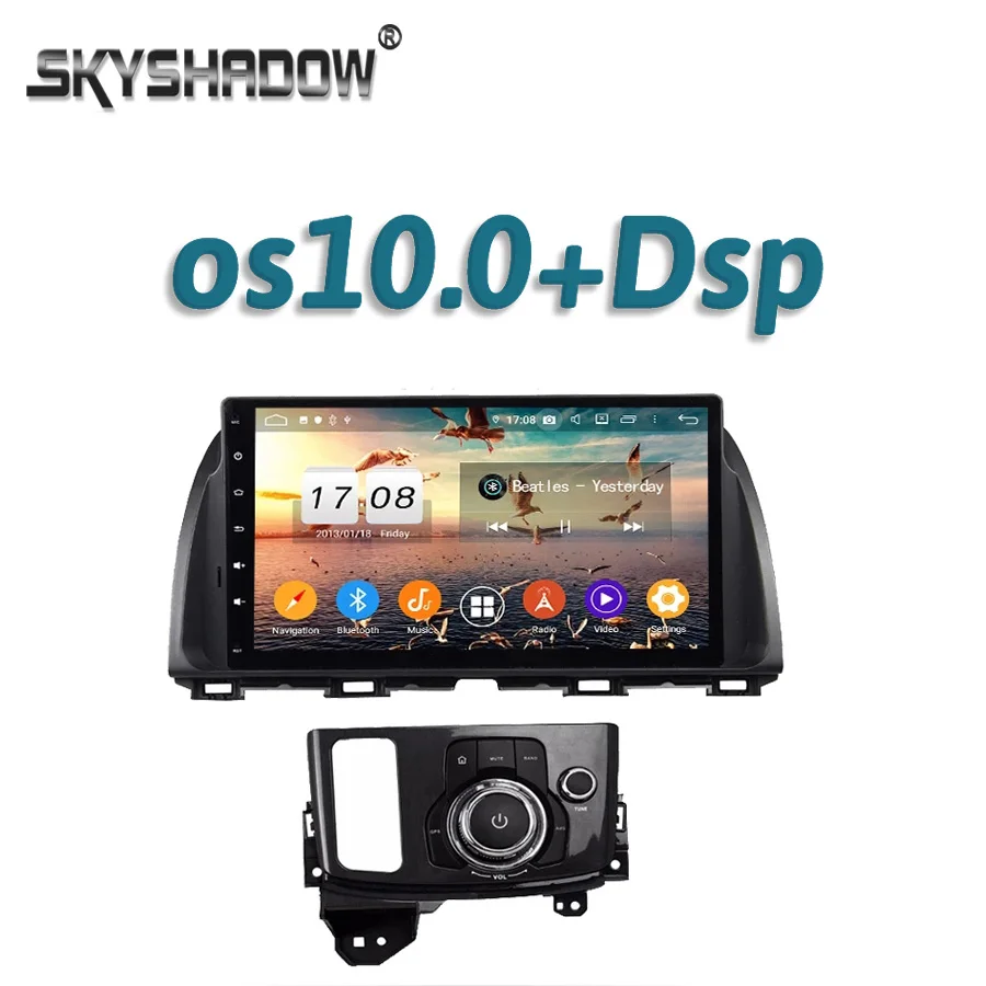 Автомобильный DVD-плеер 10 1 дюймов DSP IPS Android 11 0 8 ядер 4 Гб + 32 ГБ GPS карта RDS радио wifi