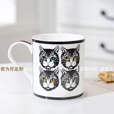 Новая версия Керамика кружка кофейная чайная молока питьевой чашки с ручкой Кофе кружка для офиса Новинка подарок с подарочной коробкой - Цвет: 14
