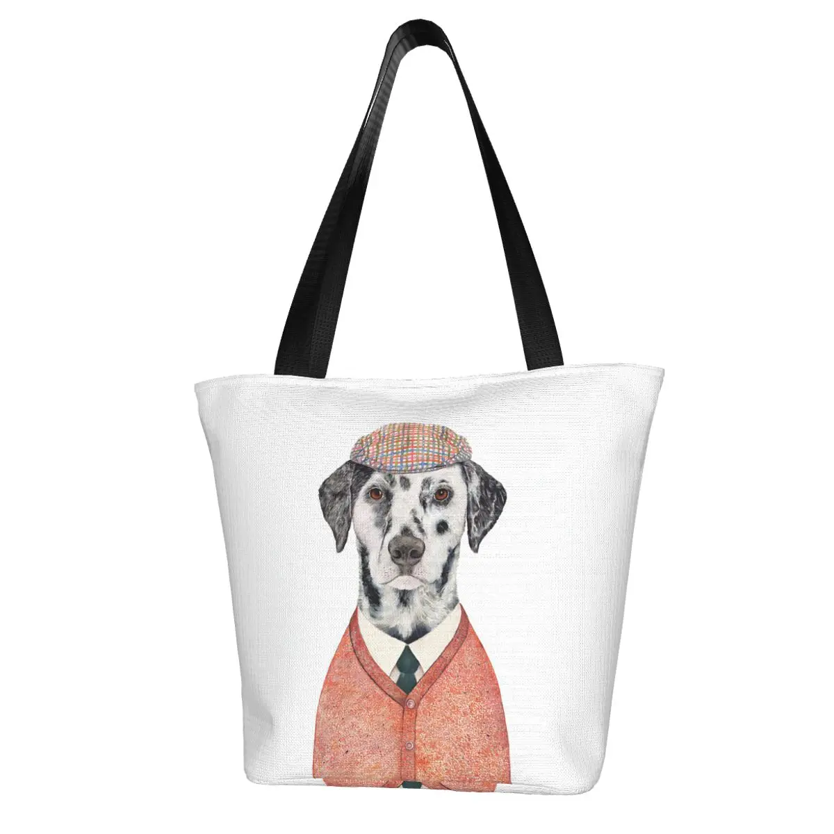 Dalmatian Polyester outdoor girl handbag, woman shopping bag, shoulder bag, canvas bag, gift bag
