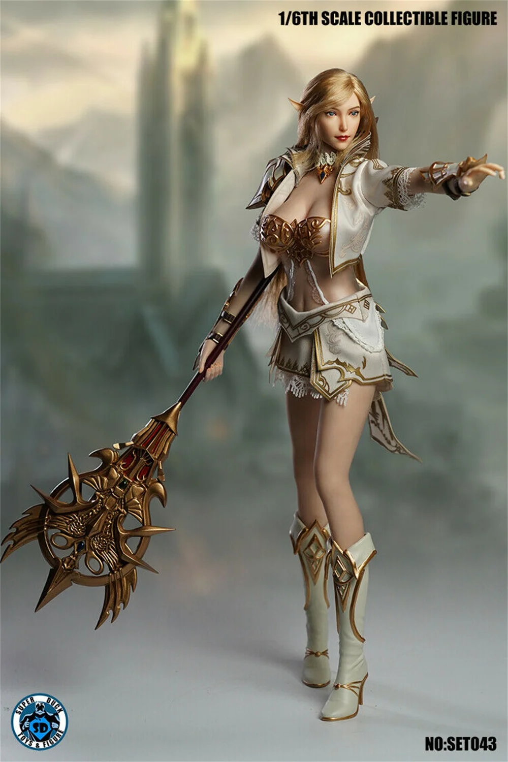 In Stock SUPER DUCK 1/6 COSPLAY SET043 Fairy Elf Clothes W Head F 12&quot Pale Big Chest Phicens Body Doll | Игрушки и хобби