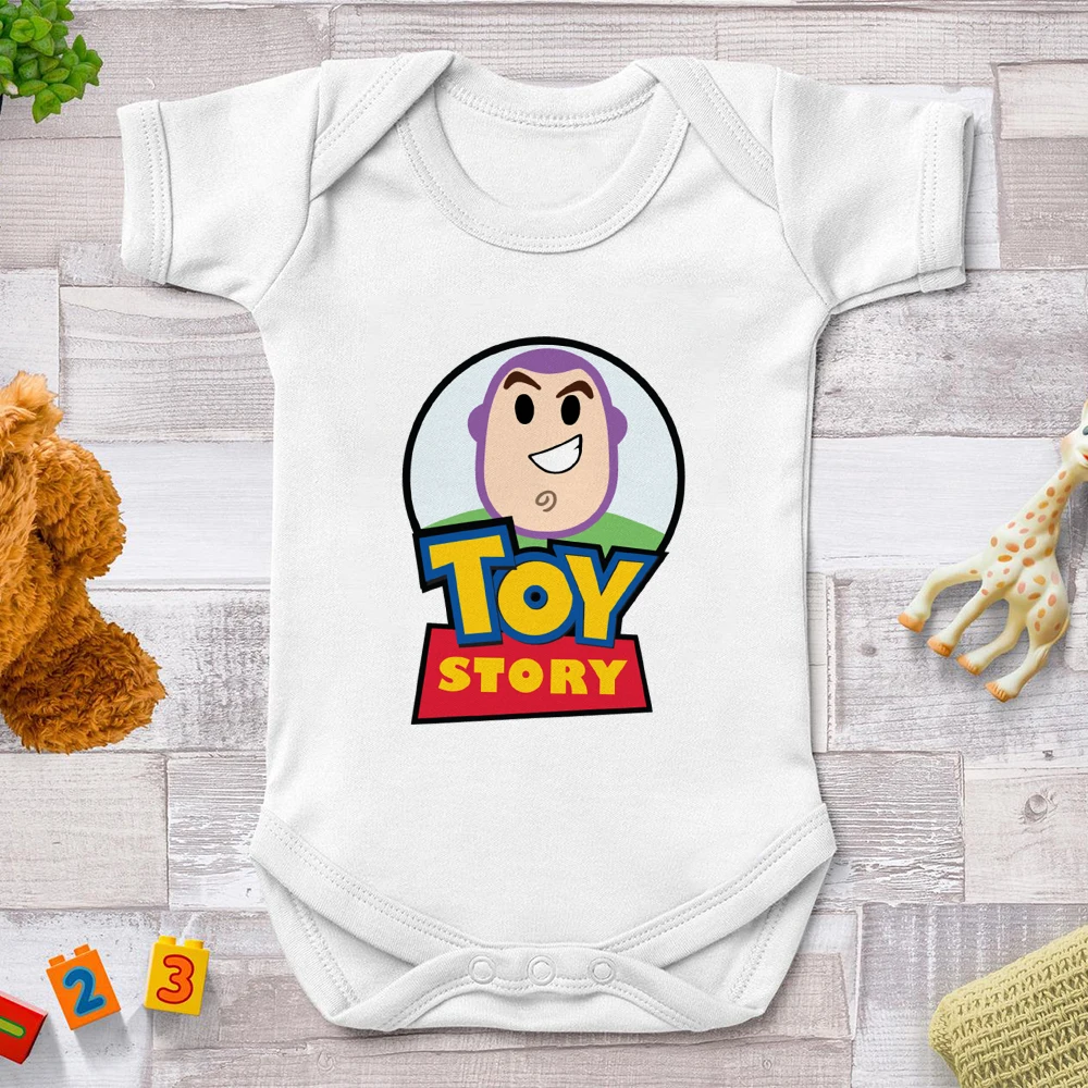 Летний комбинезон для новорожденных с надписью История игрушек забавный детский