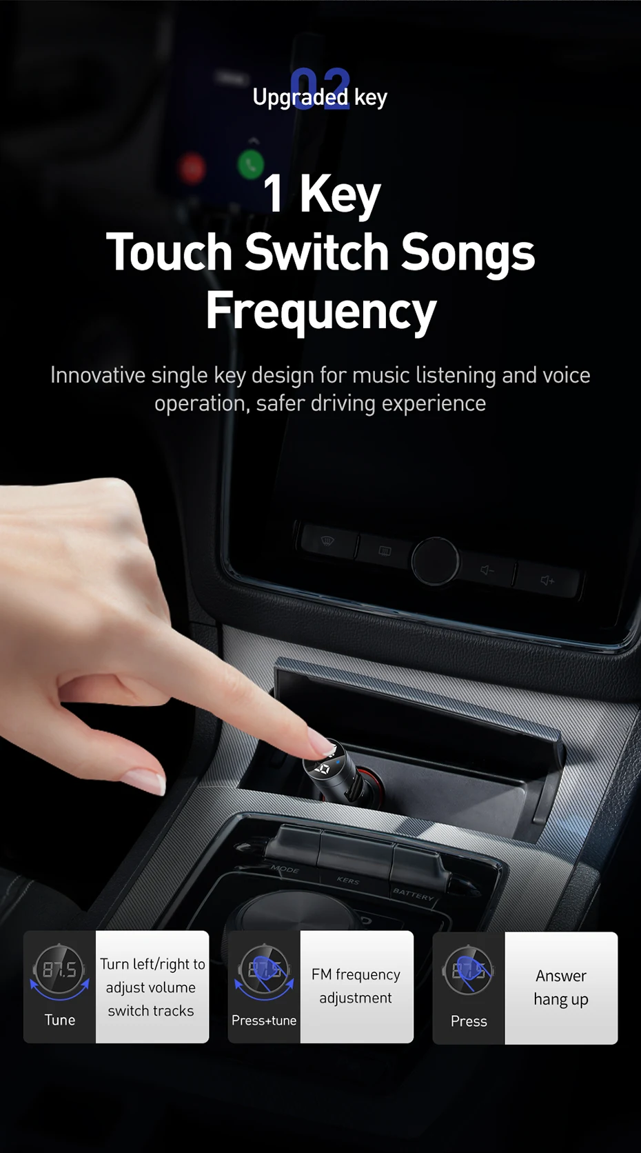 Baseus автомобильное зарядное устройство Bluetooth беспроводной fm-передатчик модулятор 3.1A двойной USB Автомобильное зарядное устройство для мобильного телефона зарядное устройство для iPhone samsung