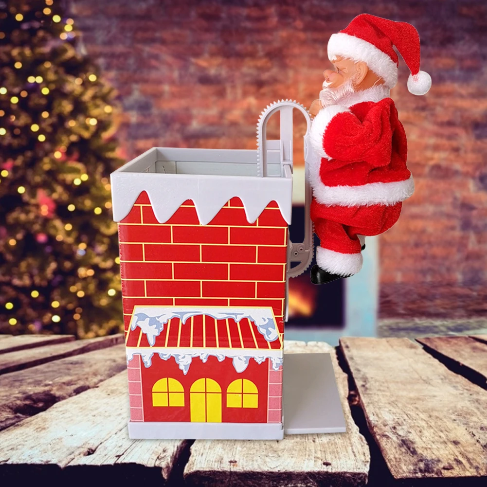 Кукла Санта-Клаус олень сани игрушка Универсальный электрический автомобиль с