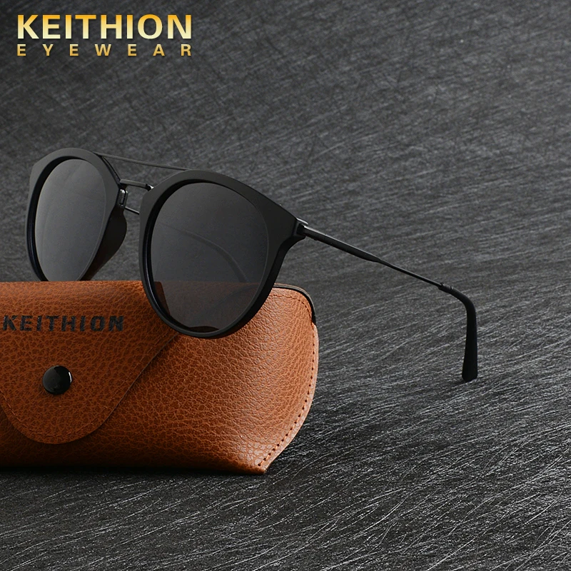 

KEITHION Brand Retro TR Frame Polarized Round Sun Glasses Vintage Male Female Goggles UV400 Oculos Gafas De Sol