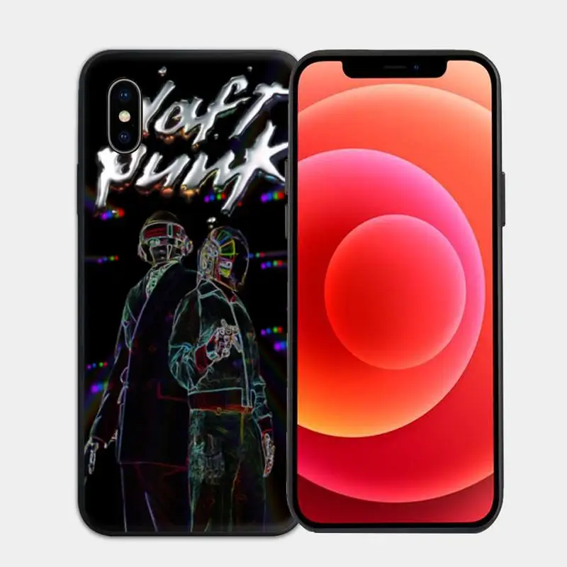 

Daft Punk DJ Music Silicone Phone Case for iphone 6s 7 8 plus xr xs 11 12pro max mini case