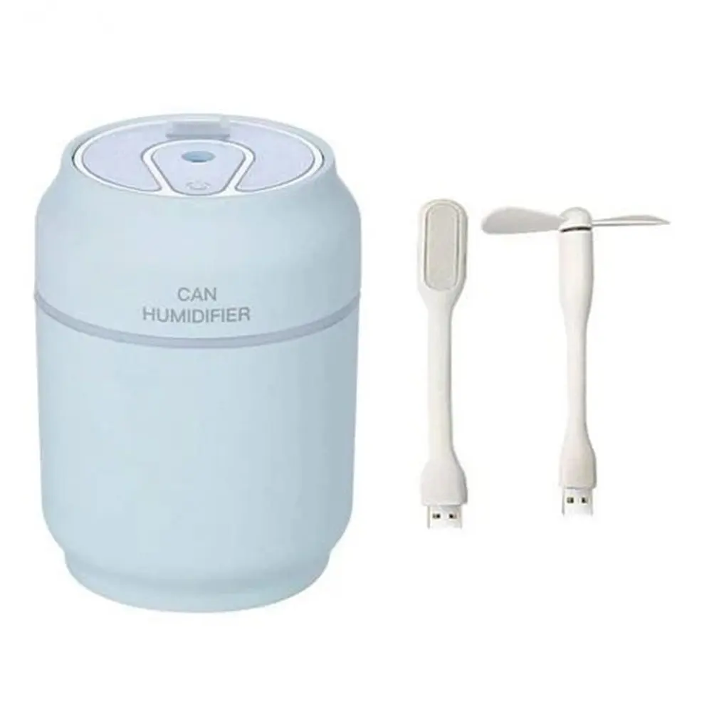 Три в одном банок увлажнитель Usb красочный ночной Светильник для офиса дома мини