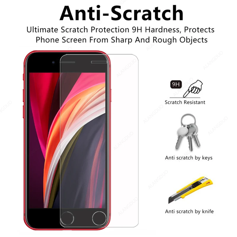 Закаленное стекло 9H для Iphone SE 11 pro Max 7 8 plus 6 6s полная защита экрана iphone X XS XR