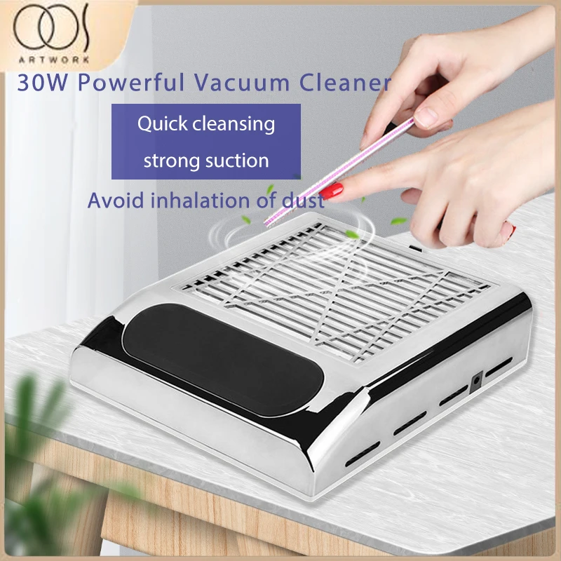 

Nail Art Powerful Vacuum Dust Collector 80W Nail Tool Nail Machine with Vacuum Dust Bag Salon Professional Nail Vacuum Cleaner