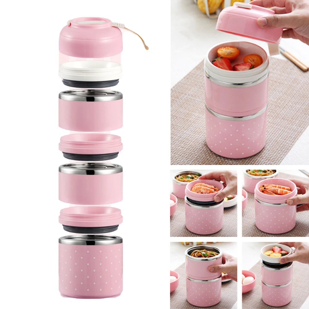 2020 Прямая поставка Детская коробка для ланча портативная из нержавеющей стали