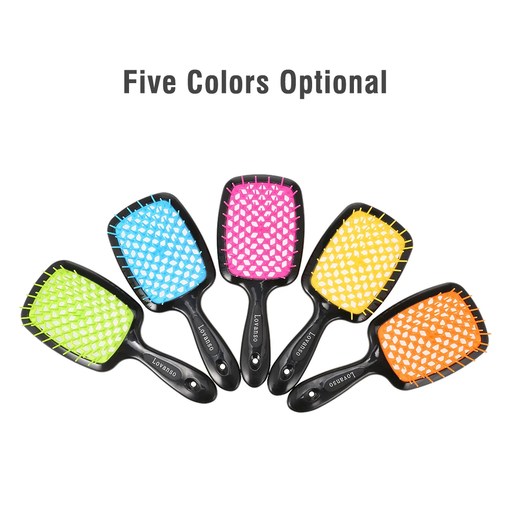 2020 расческа для волос щетка Антистатическая массажа выпрямления Женская |