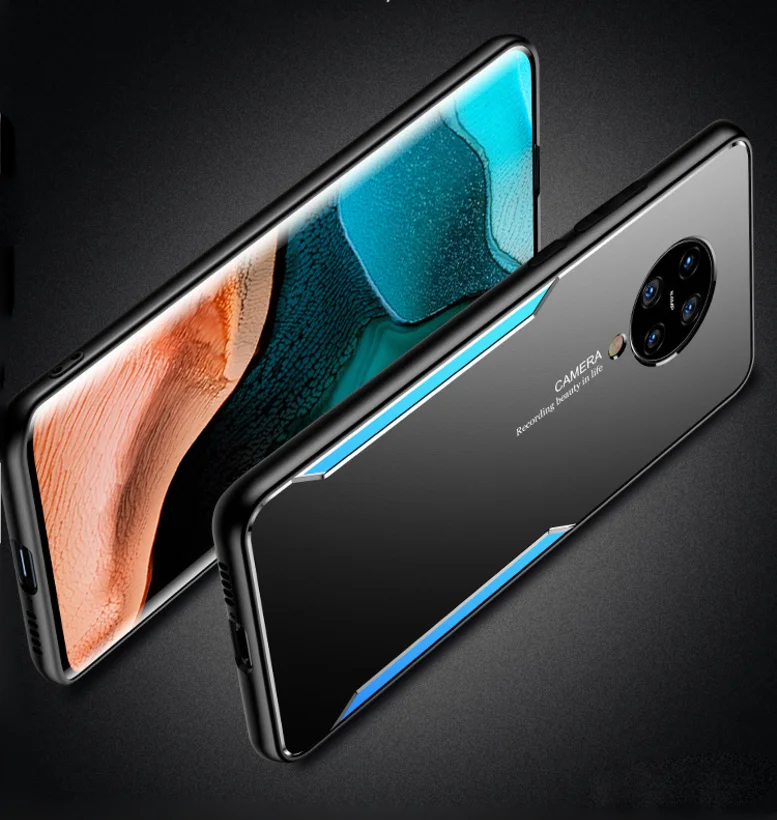 Чехол для Xiaomi poco f2 pro Роскошный Жесткий металлический алюминиевый силиконовый