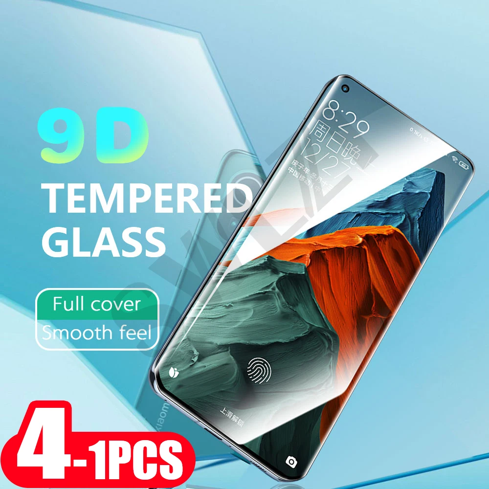 

4-1pcs 9H tempered glass smartphone for xiaomi cc9 cc9e 9 SE 9T 10s 10T ultra 11 11i 11x note 10 lite pro protective film
