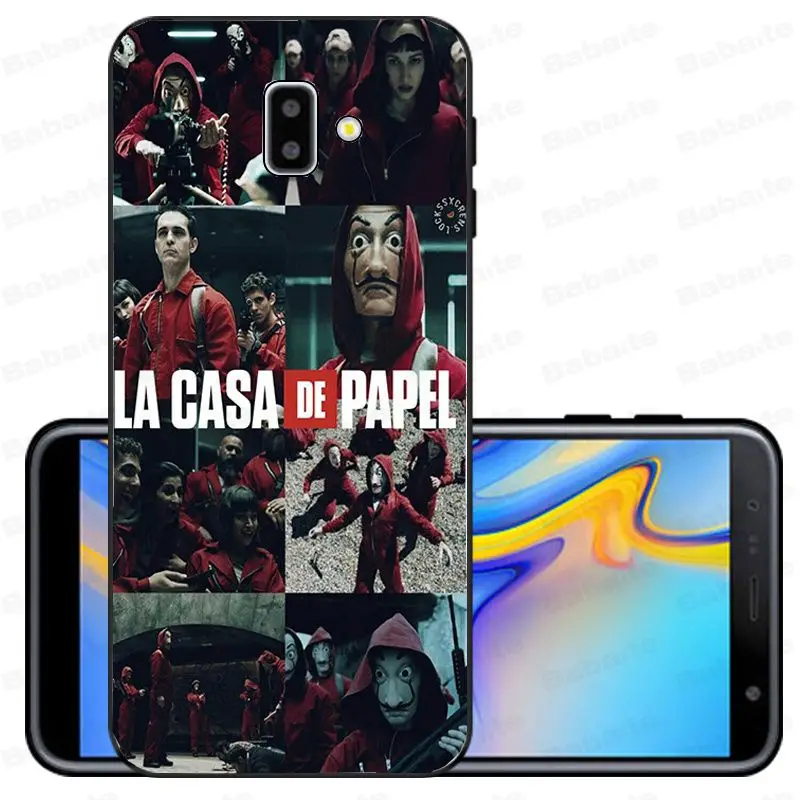 ТВ серии деньги Heist дом бумаги новинка чехол для телефона Fundas Обложка для samsung Galaxy j6 plus A6 A8 A9 A10 A30 A50 крышка