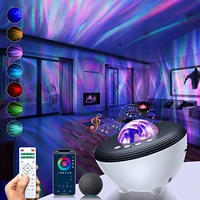 wifi laser galaxy starry sky projector colorful led star night light bluetooth music player usb rgb christmas lights lamp gift