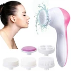 Новинка 5 в 1 Электронная щетка для очищения лица многофункциональный уход за кожей водонепроницаемый очиститель для лица женский массаж для ухода за кожей