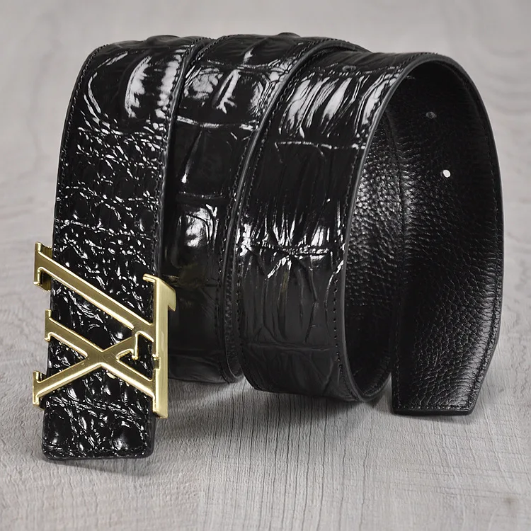 new High quality men's genuine leather belt designer belts men luxury male belts for men fashion vintage pin buckle for