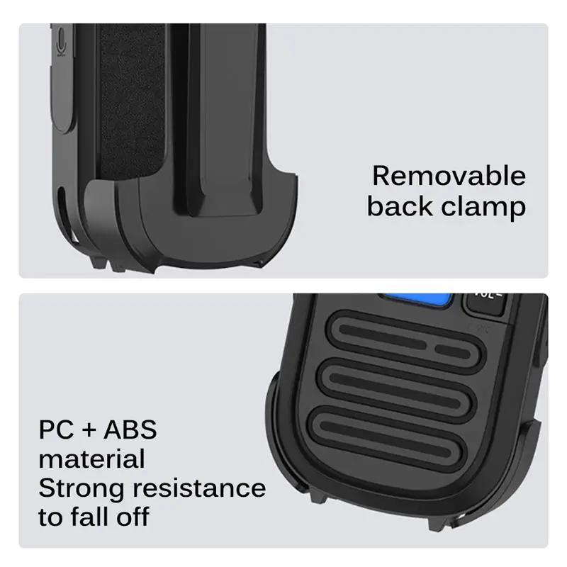 2 шт. портативная рация с usb зарядкой для детей взрослых кемпинга улицы черная