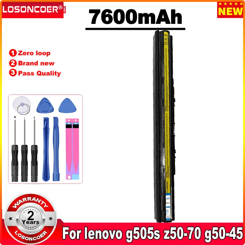 Аккумулятор 7600 мАч L12m4e01 для ноутбука Lenovo G505s G50-70 Z50-70 G500s Ideapad Z710 L12L4A02 L12M4A02 L12M4E01 L12S4A02