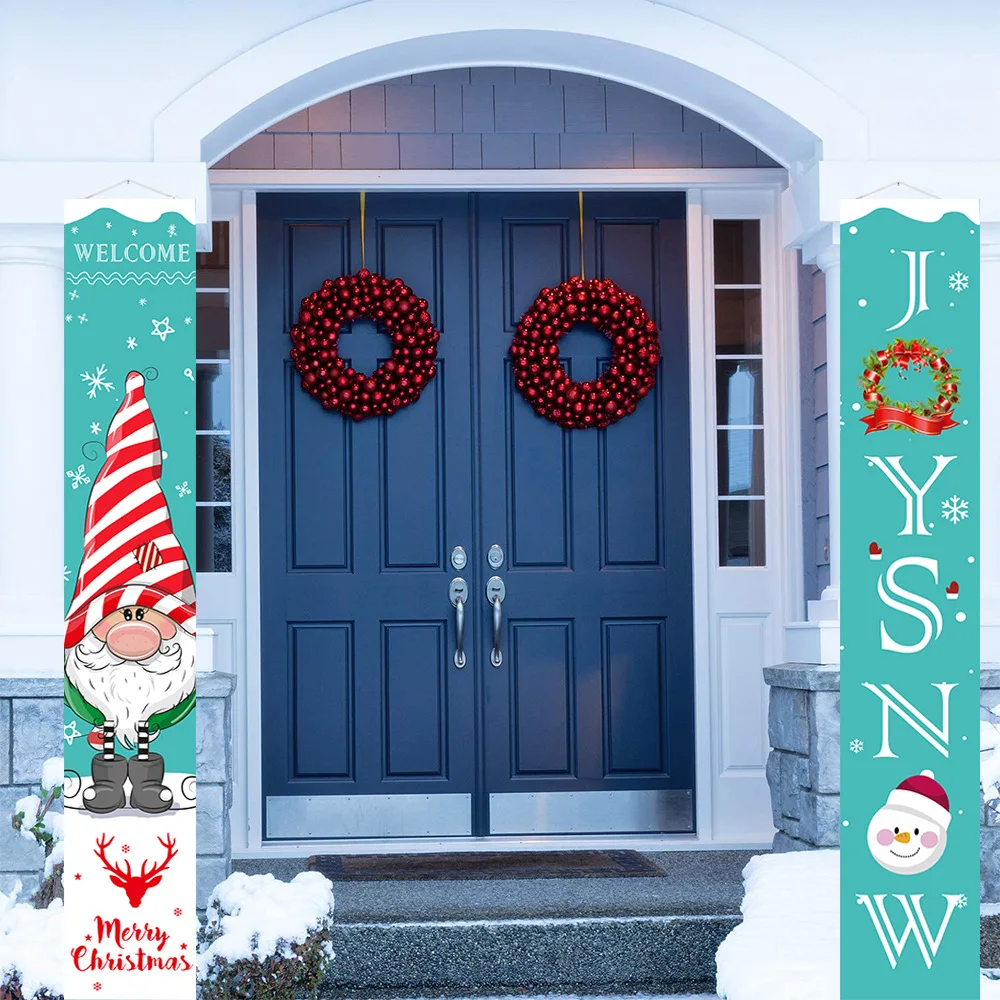 

Рождественский настенный Декор для дома, наружной входной двери, гостиной, кухни, уличные рождественские украшения для дома