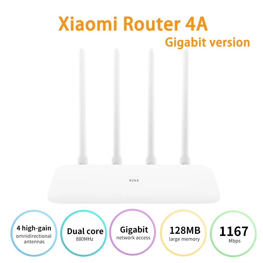 Wi Fi роутер Xiaomi 2 4/5 ГГц 1167 Мбит/с 4 антенны|Беспроводные роутеры| |