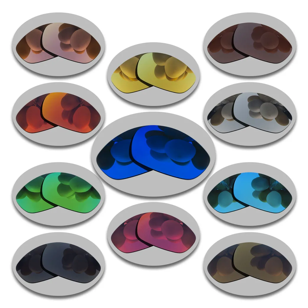 

Polarized Replacement Lense For-Oakley Splice Sunglasses Frame True Color Mirrored Coating - Chrome Color Options