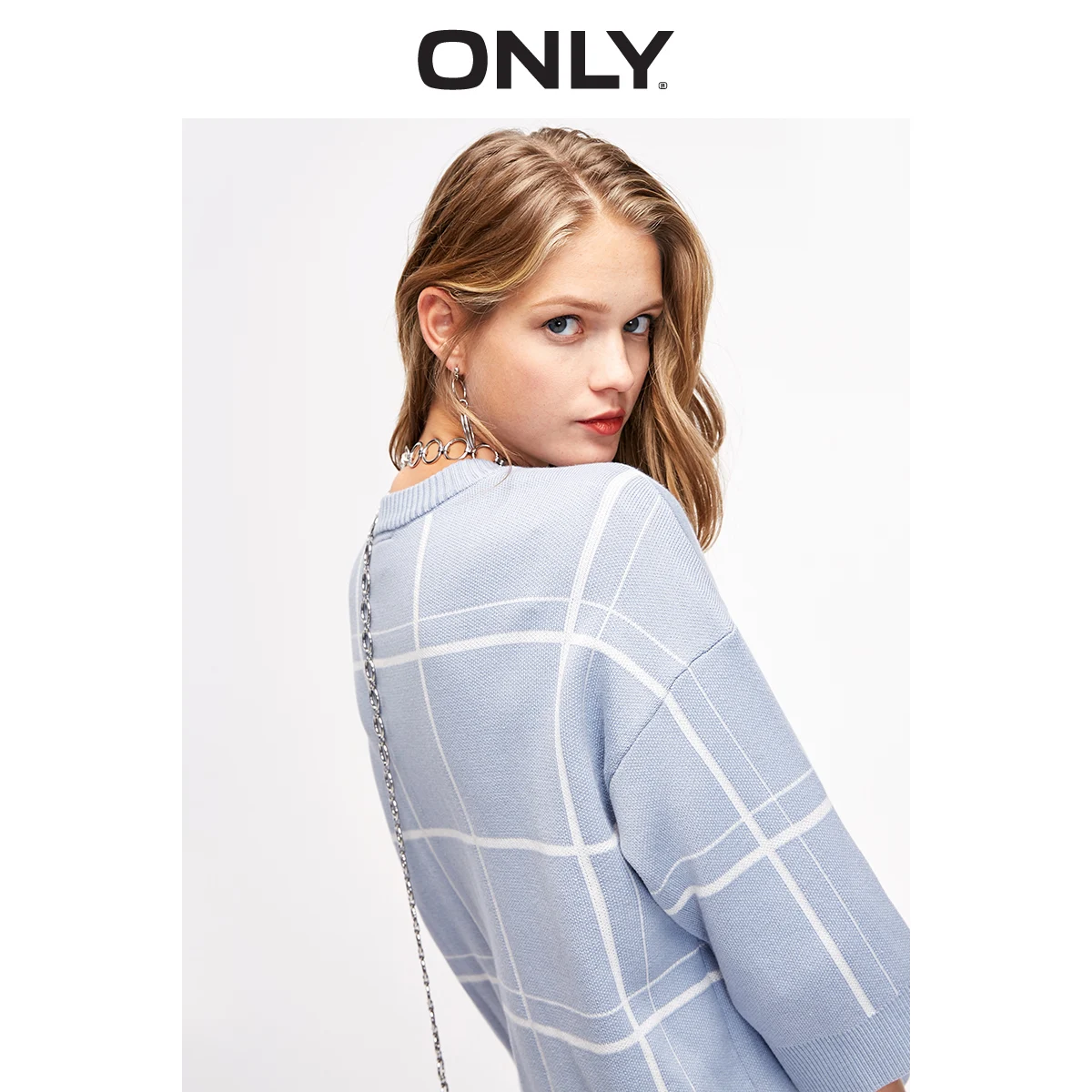 ONLY Women loose 3/4 Sleeve Round Neck Sweater| 119124520 | Женская одежда