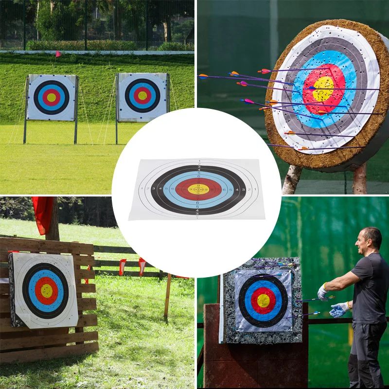 Оптовая продажа 10 шт. мишени для стрельбы из Луки бумажная стрела лица лук