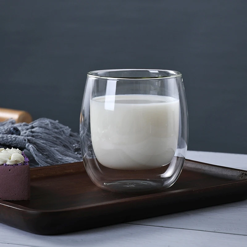 Прозрачная кружка с двойными стенками посуда для напитков кофейные чашки чайный