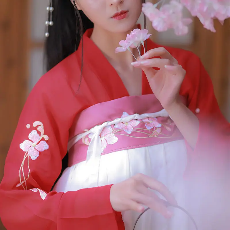 Женский костюм Hanfu с вышивкой голубой для классических танцев праздничный певицы