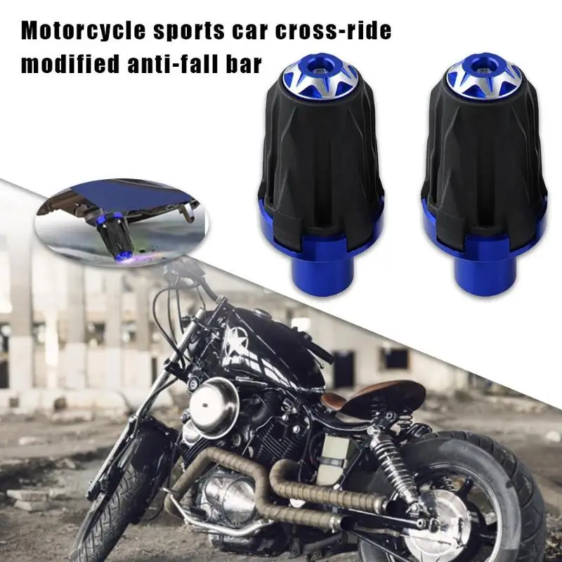 

1 Pair Motorcycle Frame Anti-fall Pole Sliders Aluminum Alloy Stainless Steel Falling Protectors Crash Pads for YAMAHA HONDA