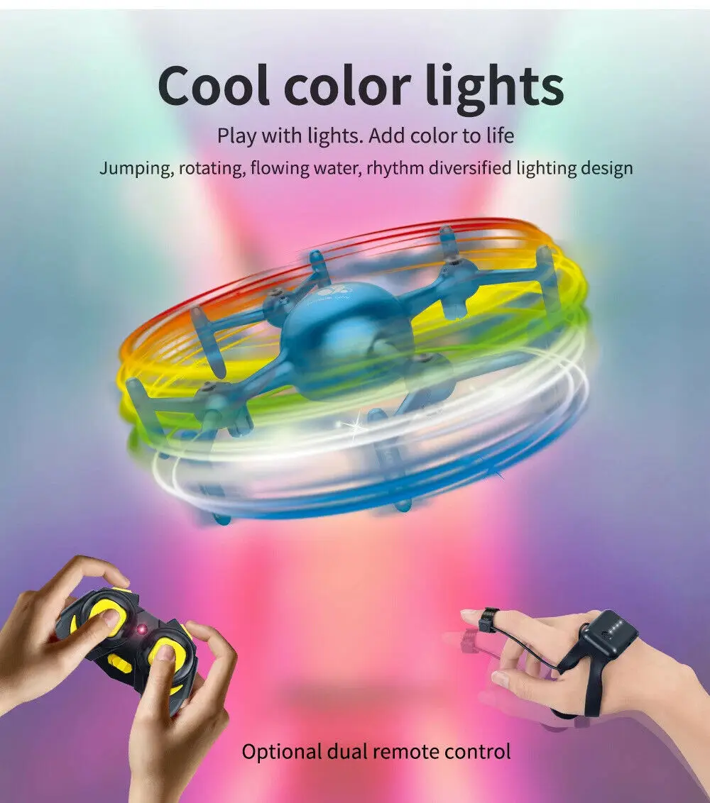

SKY Write LED детский Дрон RC Карманный Квадрокоптер Безголовый режим удержание высоты 3D флип