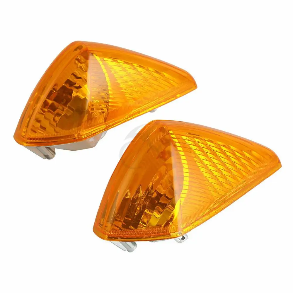 Светильник указателя поворота мотоцикла для Honda VFR800 VFR 800 1998-2001 дымовые оранжевые прозрачные линзы - Цвет: orange
