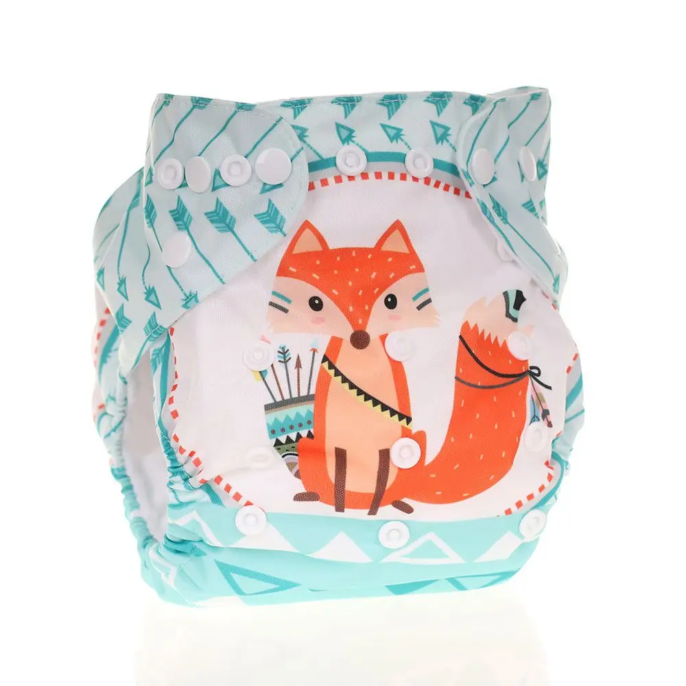 2 вида милых детских подгузников многоразовые моющиеся подгузники с рисунком