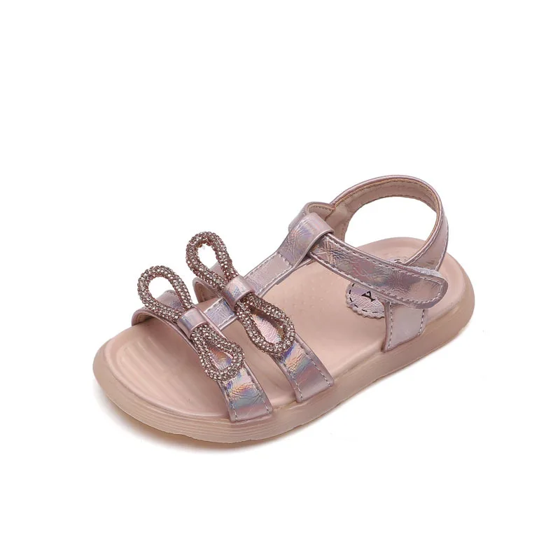 Сандалии принцессы с бантом для девочек Новинка лета 2021 детские сандалии детская