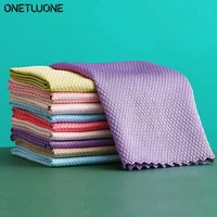 51015pcs microfiber cleaning towel absorbable glass 30x40cm kitchen cleaning cloth wipes window car rag kitchen accessories