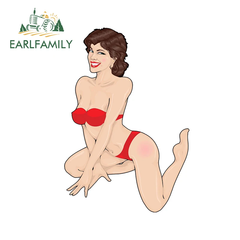 

EARLFAMILY 13 см x 8,9 см для наклейка "пляж" тонкой внедорожник виниловые наклейки на машину Материал Водонепроницаемый стайлинга автомобилей усто...