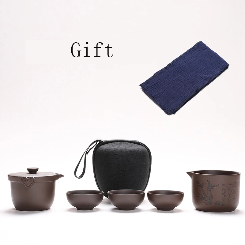 Чайный набор кунг-фу чайный с фиолетовым песком | Дом и сад