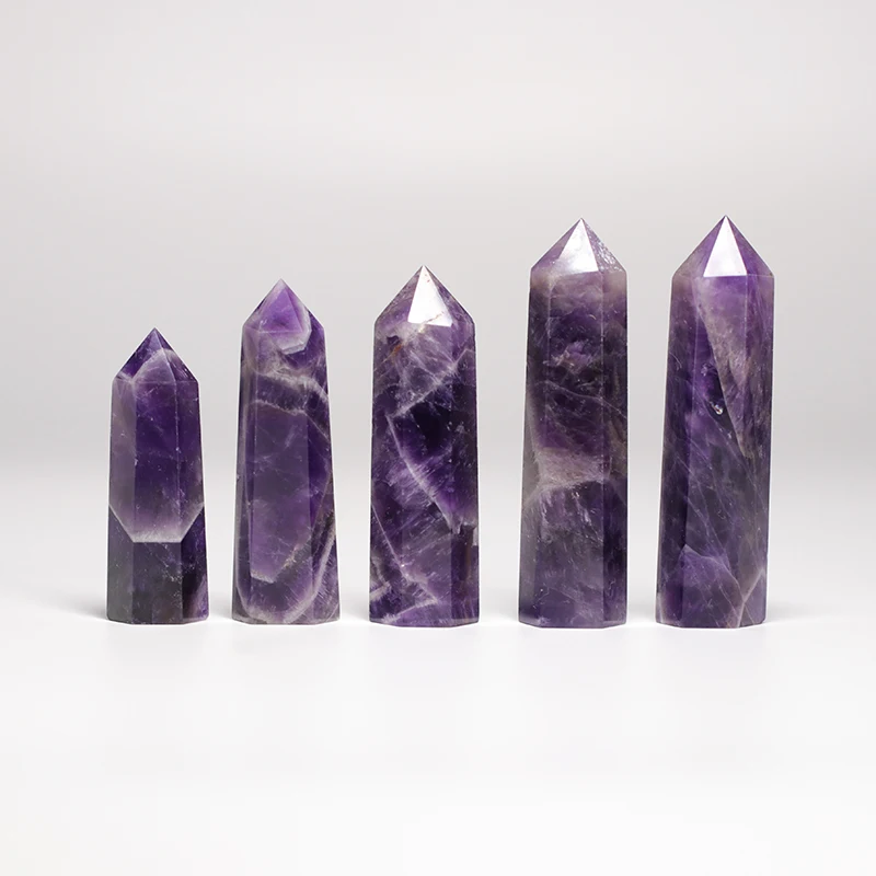 1 шт. натуральный аметист столб рандомная минеральная обработка бар декор для