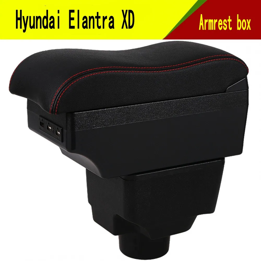 

Подлокотник для Hyundai Elantra XD, центральный ящик для хранения, с подстаканником, держателем для телефона, USB-интерфейсом