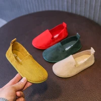 autumn toddler girl shoes flat heels solid color kids sneakers casual baby boy shoes soft bottom children loafers sym011