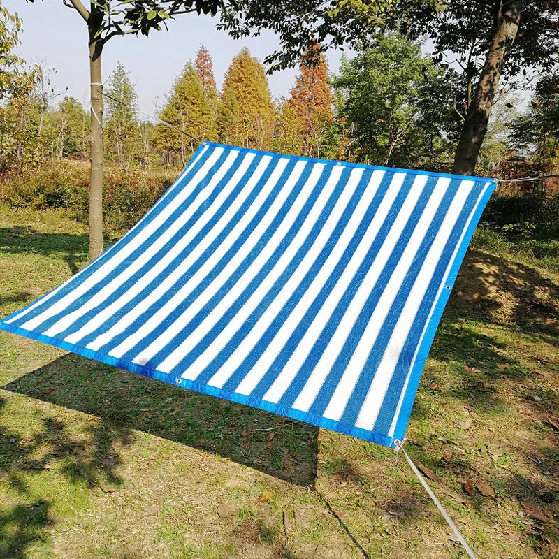 New Outdoor Shade Sails Stripe Tarp Greenhouse Shaded Garden Net Balcony Flower Plant Shelter | Дом и сад