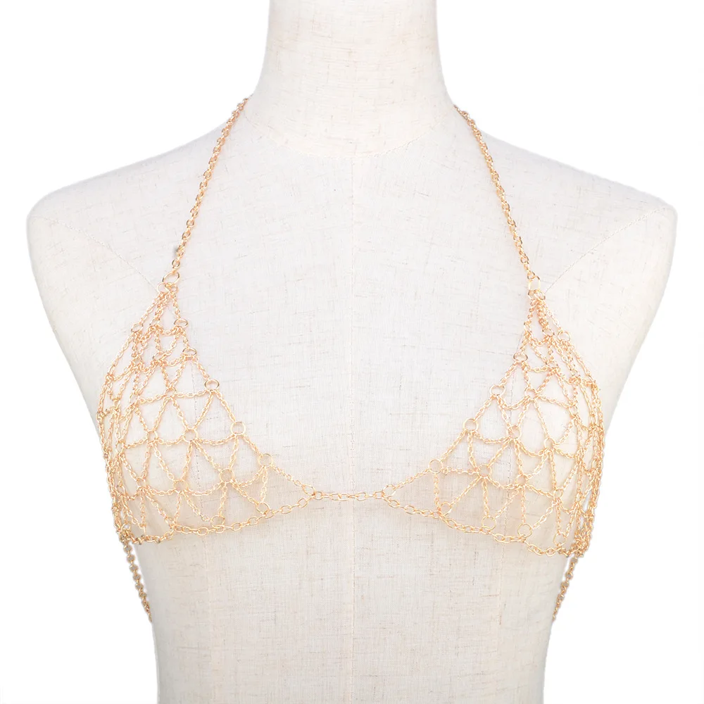 

Crystal Rhinestone Bra Chest Body Chain Sexy 2020 Women Shiny Bikini Jewelry Leg Chains For Summer Beach Dress body jewelry