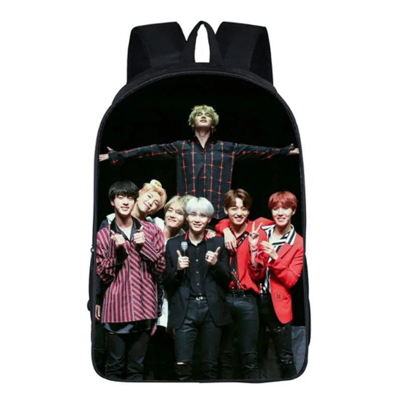 backpack 1 Школьный рюкзак Sac A Dos Kpop K-pop K Pop школьный рюкзак для девочек-подростков - Цвет: backpack 1