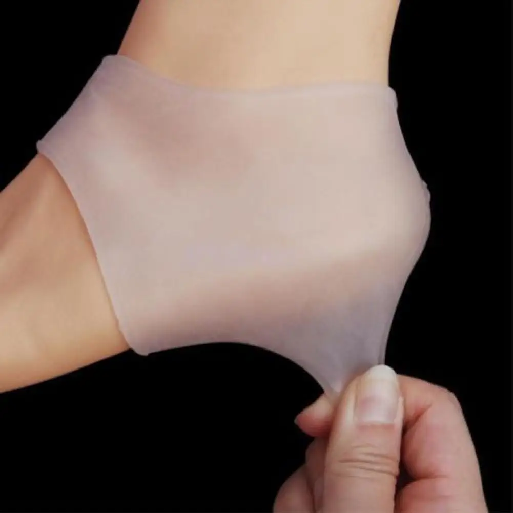 

1 пара силиконовых увлажняющих гелевых носков для пятки, защита от потрескавшейся стопы, уход за кожей