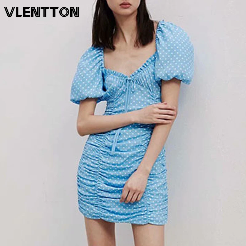 Женское платье-карандаш с V-образным вырезом коротким рукавом | Женская одежда