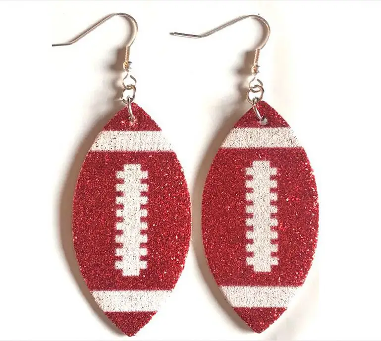 Горячая Мода американская мода плед серьги из кожи для женщин модный флаг