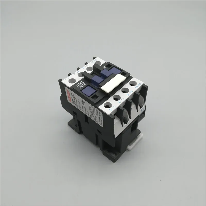 

CJX2-0910 LC1 AC Contactor 9A 3 Phase 3-Pole Coil Voltage 380V 220V 110V 36V 24V 12V 50/60Hz Din Rail Mounted 3P+1NO Normal Open