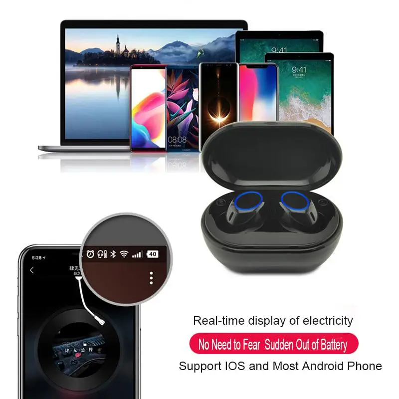 A2 TWS Bluetooth 5 0 беспроводные наушники Автоматическое Сопряжение сенсорное